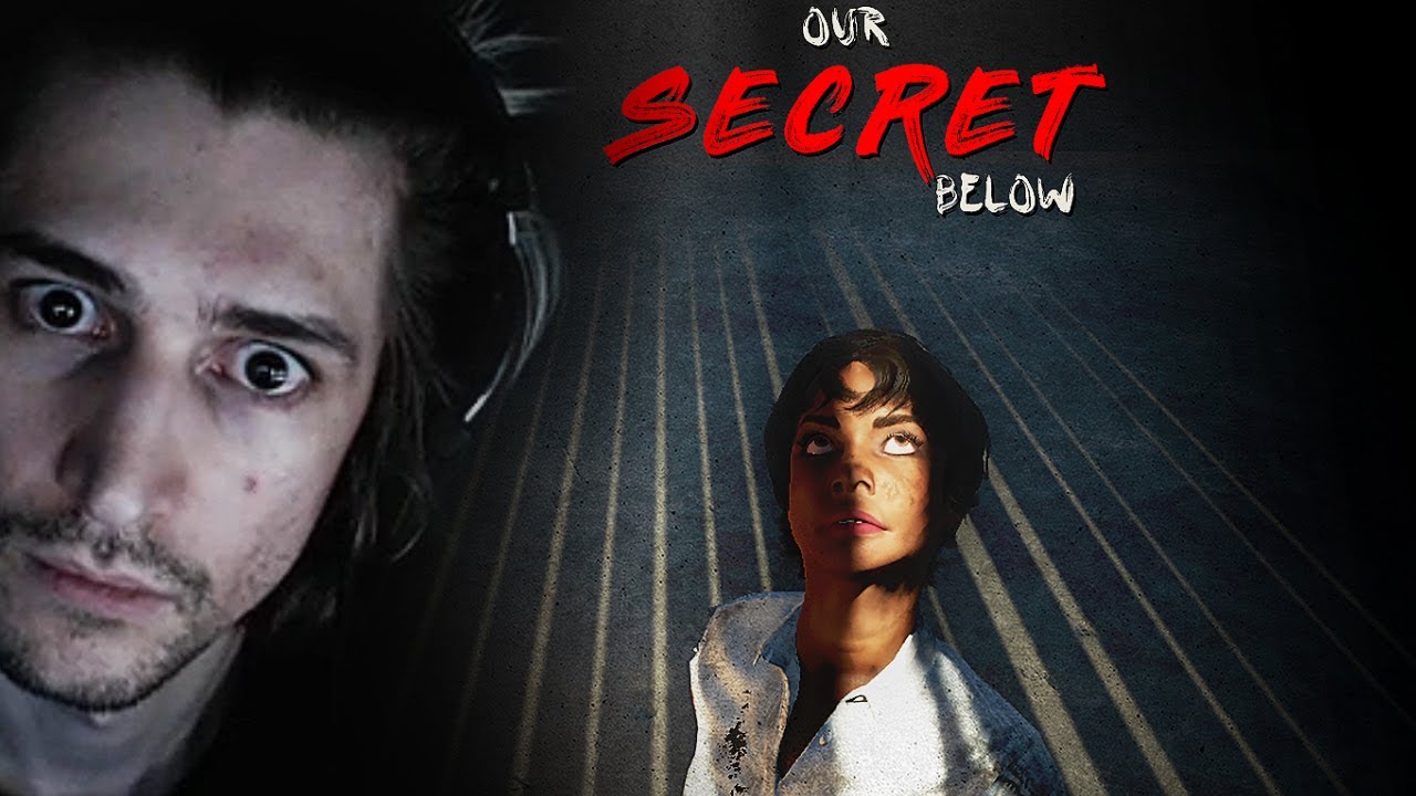 xQc Plays OUR SECRET BELOW | Puzzle Horror Game