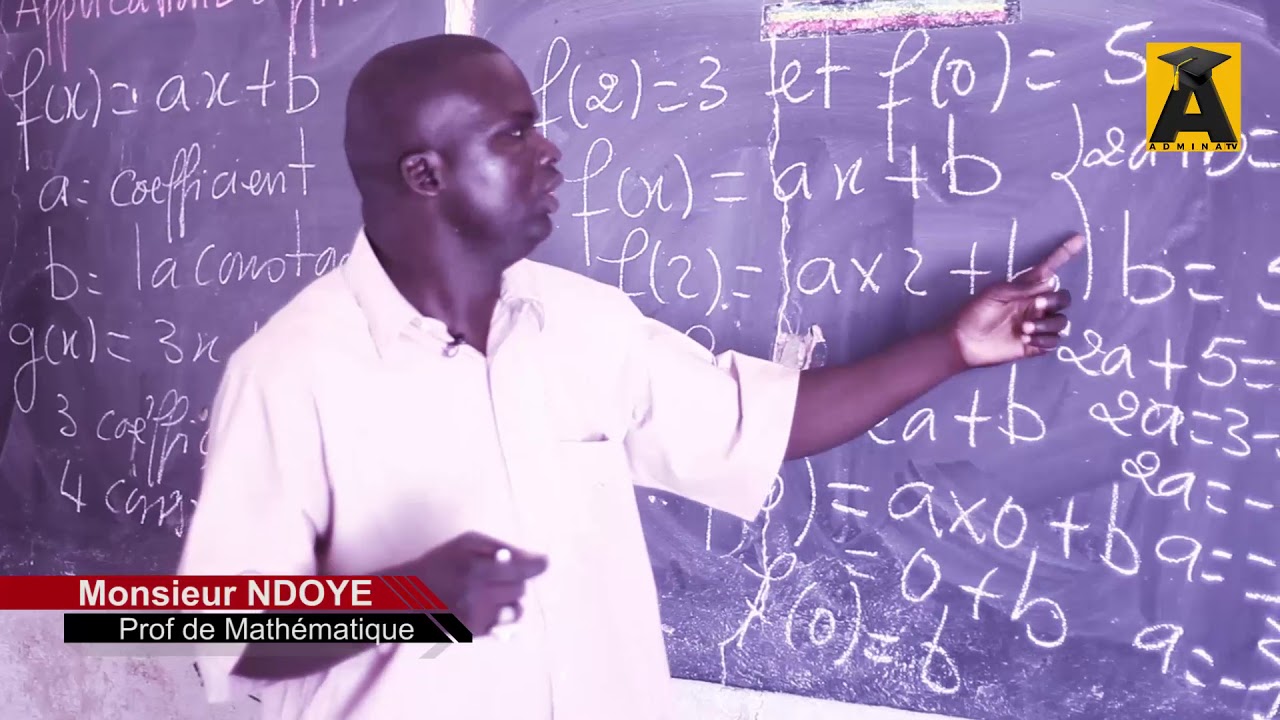 MATHS 3e - DÉFINITION ET DÉTERMINATION D'APPLICATIONS AFFINES
