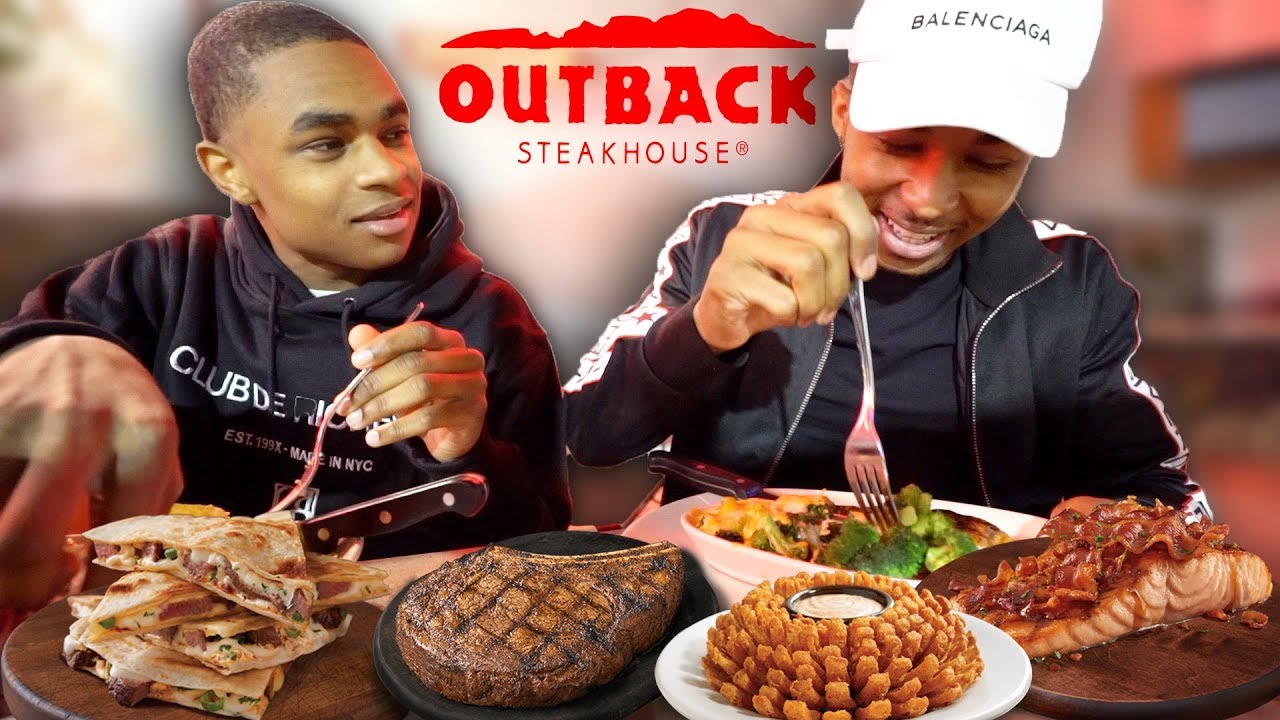 OUTBACK STEAKHOUSE MUKBANG w/ YBN Almighty Jay (I'm taking Blac Chyna on a Date ❤️)