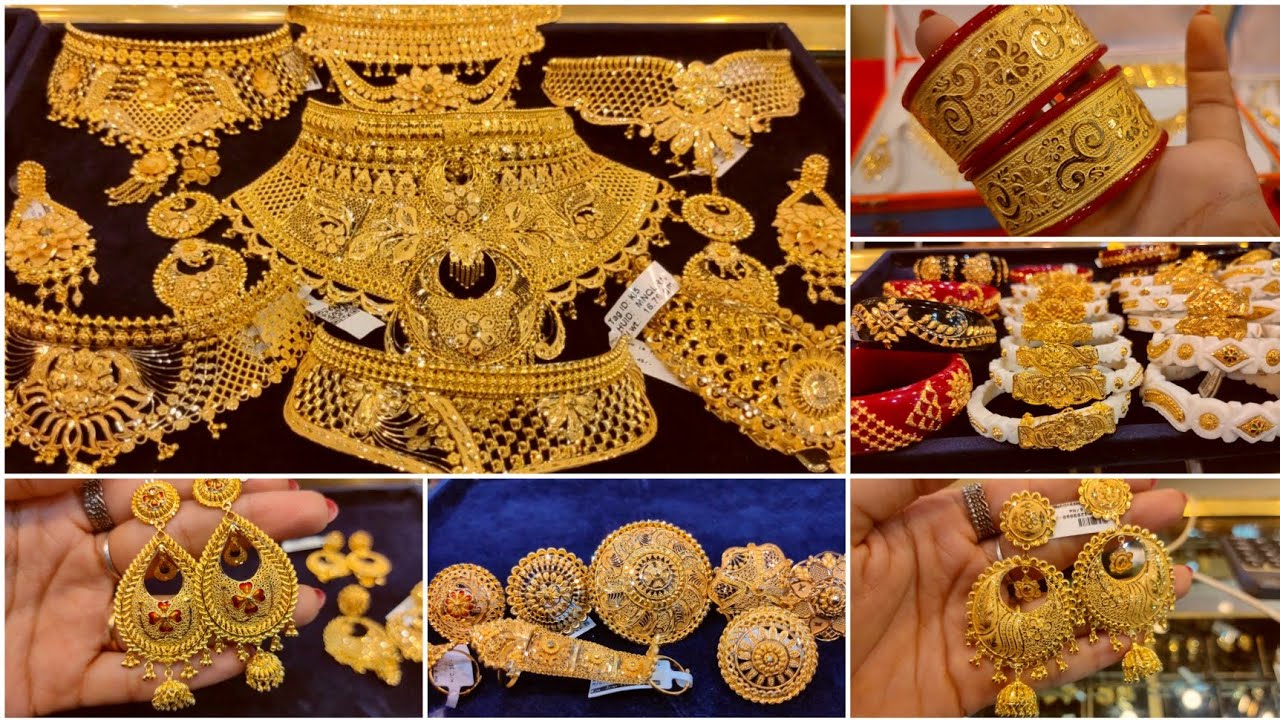30 gram মধ্যে choker kanbala umbrella ring pola under 1lakh gold design with price#karjewelleryhouse
