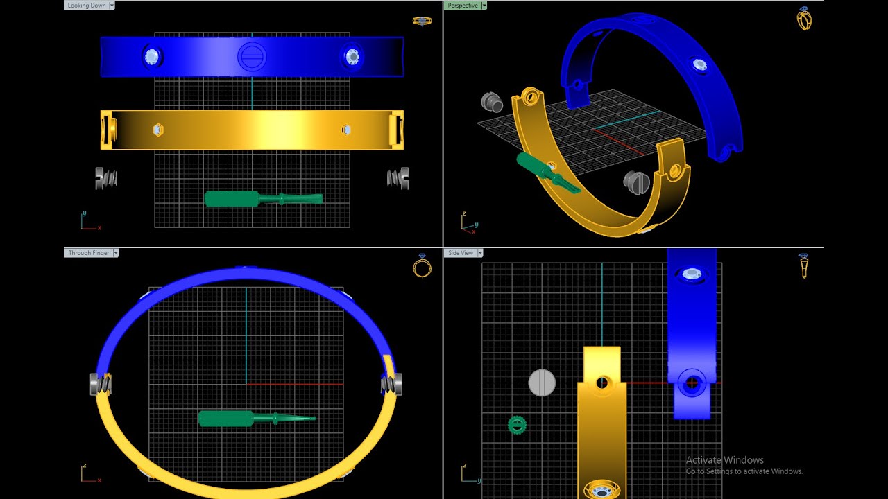 #howtomake #cartierlovebracelet   #diamond_Bracelet#Matrix_Designe#jewelry#CAD#Modeling Tutorial