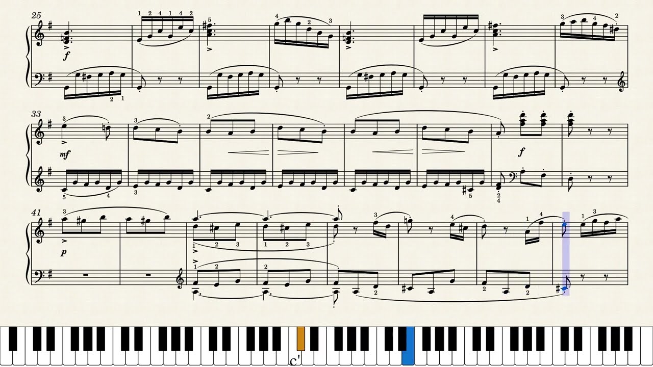 모짜르트 소나타 5번 3악장 | Mozart Sonata No.5 III.Presto, K.283