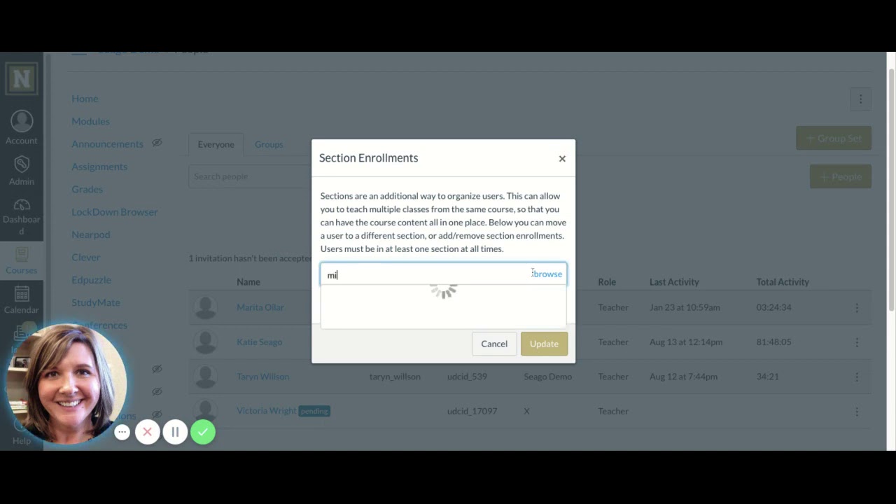 How to add Sections to a Canvas Course
