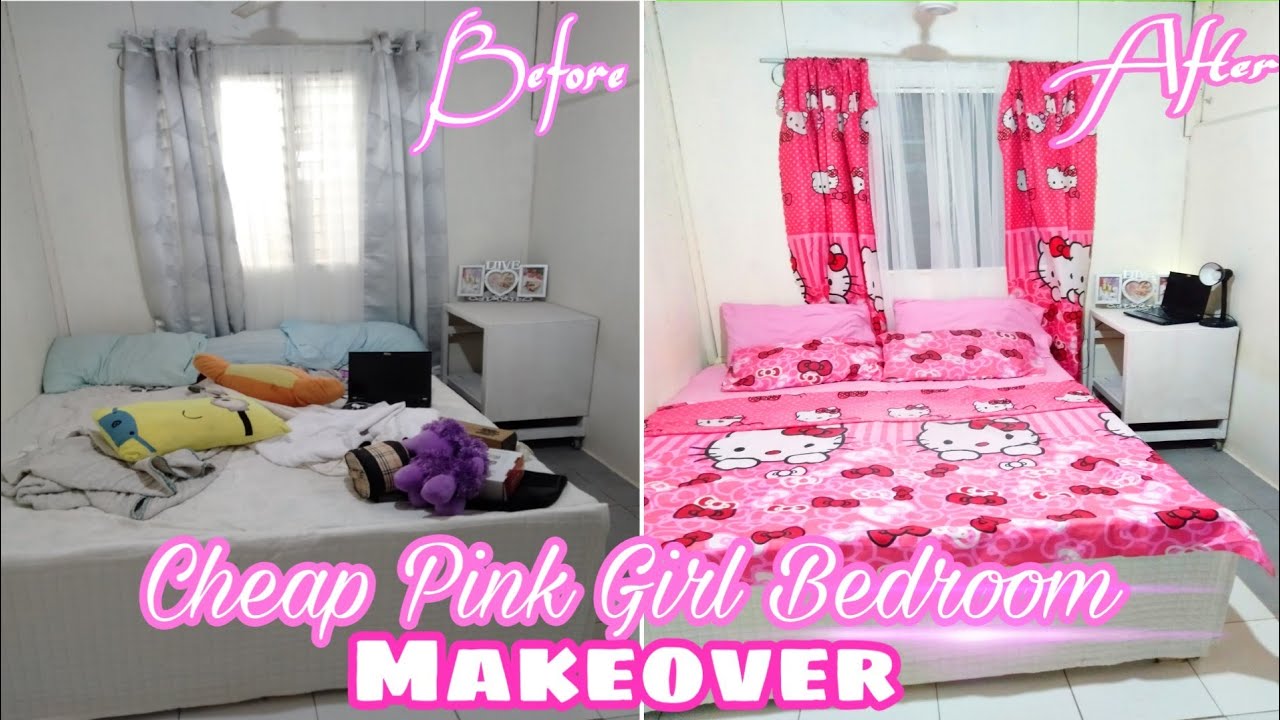 Murang Item for Pink Girl Bedroom Makeover | Hello Kitty