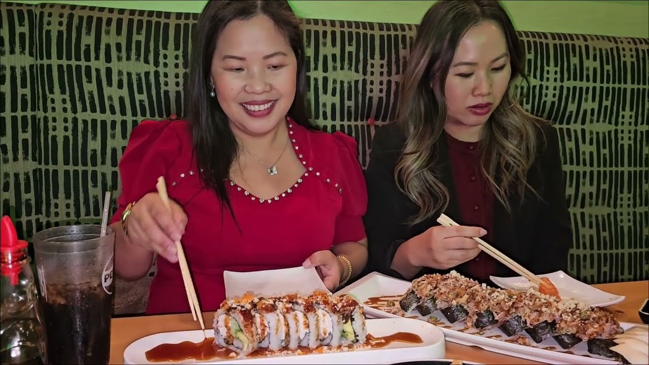 Valentines 2026 tais huab peb mus noj sushi wassabi of fire 