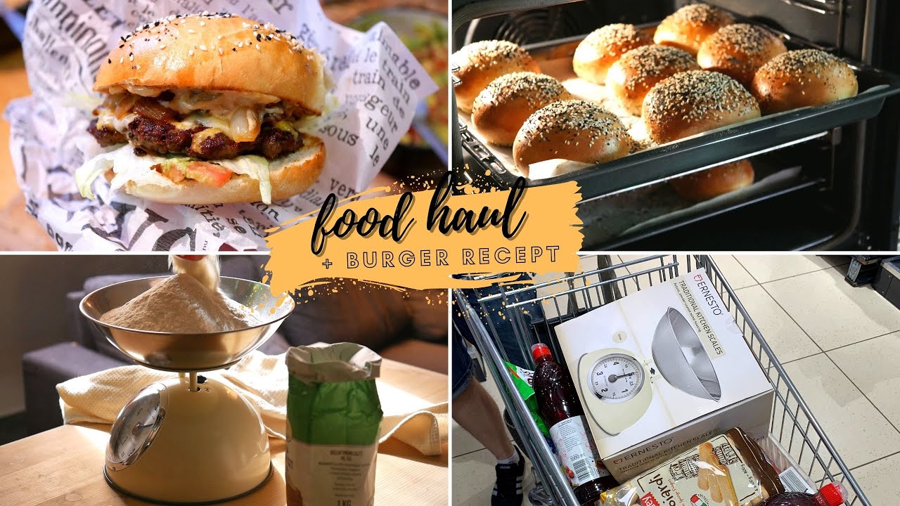 FOOD HAUL új mérleg + ISTENI HÁZI BURGER + buci recept!