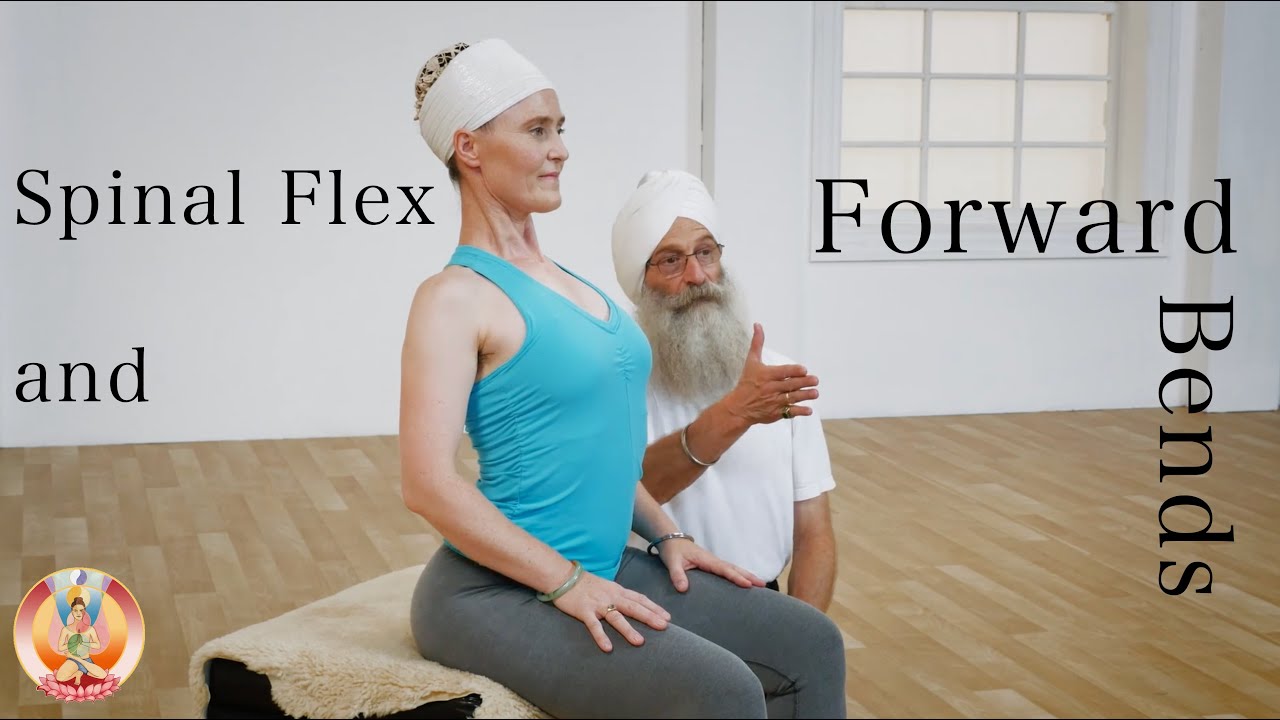 Correct Spinal flex forward stretch combo with Simran and GuruPrem