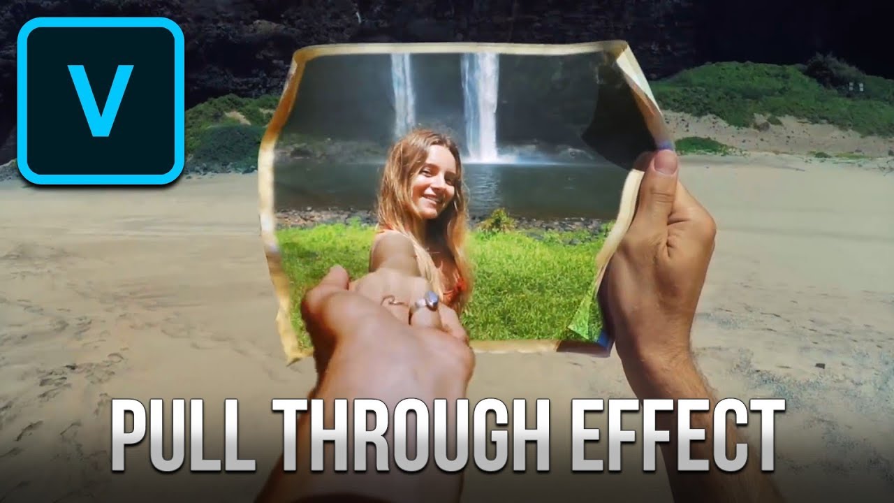 How To Create PULL THROUGH Transition Effect - VEGAS Pro Tutorial