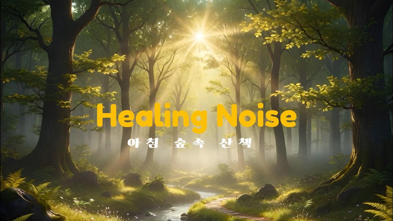 힐링노이즈 햇살 가득한 비밀 숲 산책 | 지친 마음을 녹이는 숲의 위로와 피아노 #힐링노이즈 #힐링 #ASMR #숲속산책 #피아노힐링 #수면음악 #집중력강화 #화이트노이즈