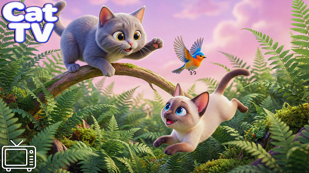 Cartoon for Cats: Cat Videos for Cats to Watch & Keep Them Happy | ENTERTAINMENT CAT TV FOR CATS