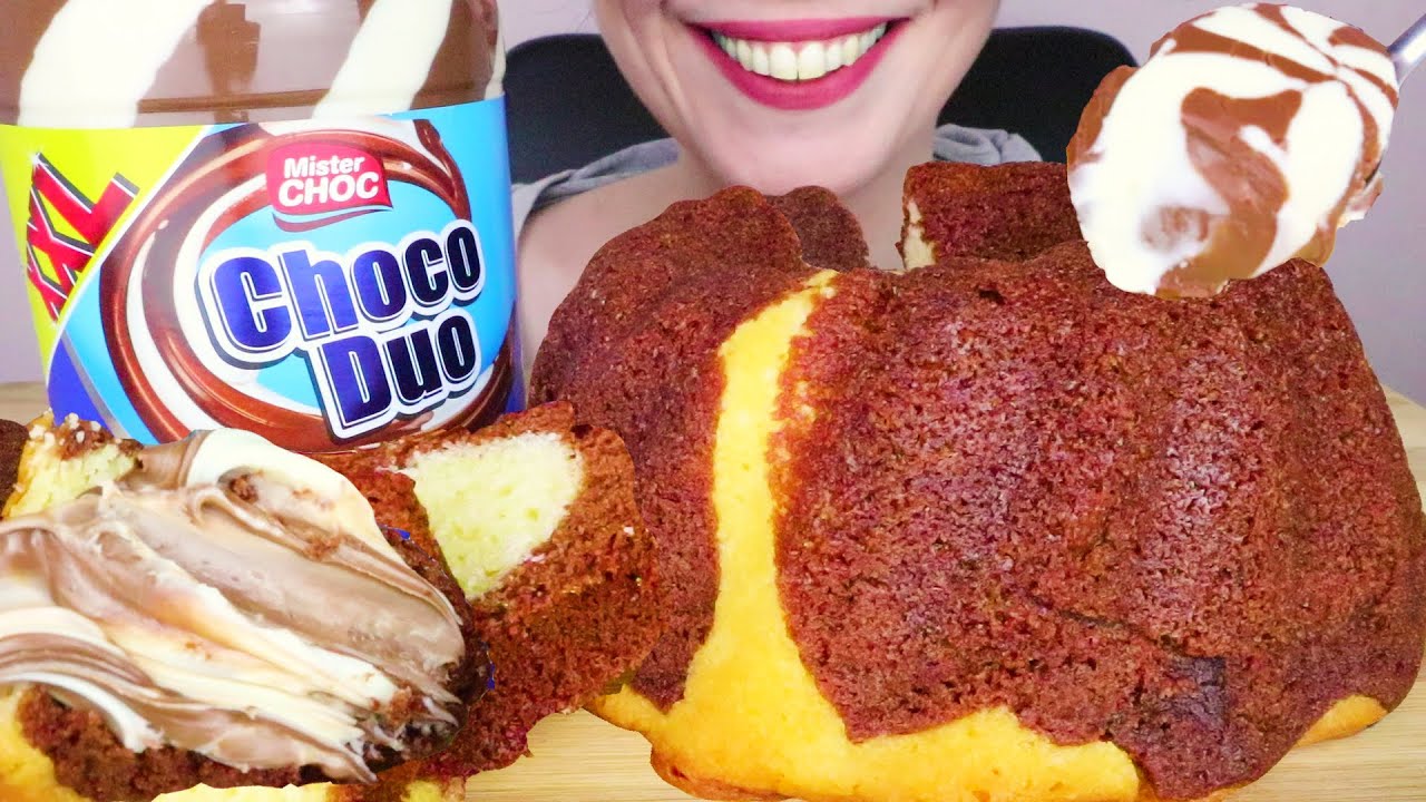 MARBLE CAKE & CHOCO DUO SPREAD 🎂 | ASMR Mukbang | Real Eating Sounds