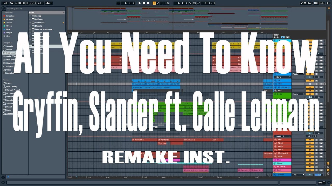 Gryffin, Slander - All You Need To Know  ft. Calle Lehmann Instrumental Remake