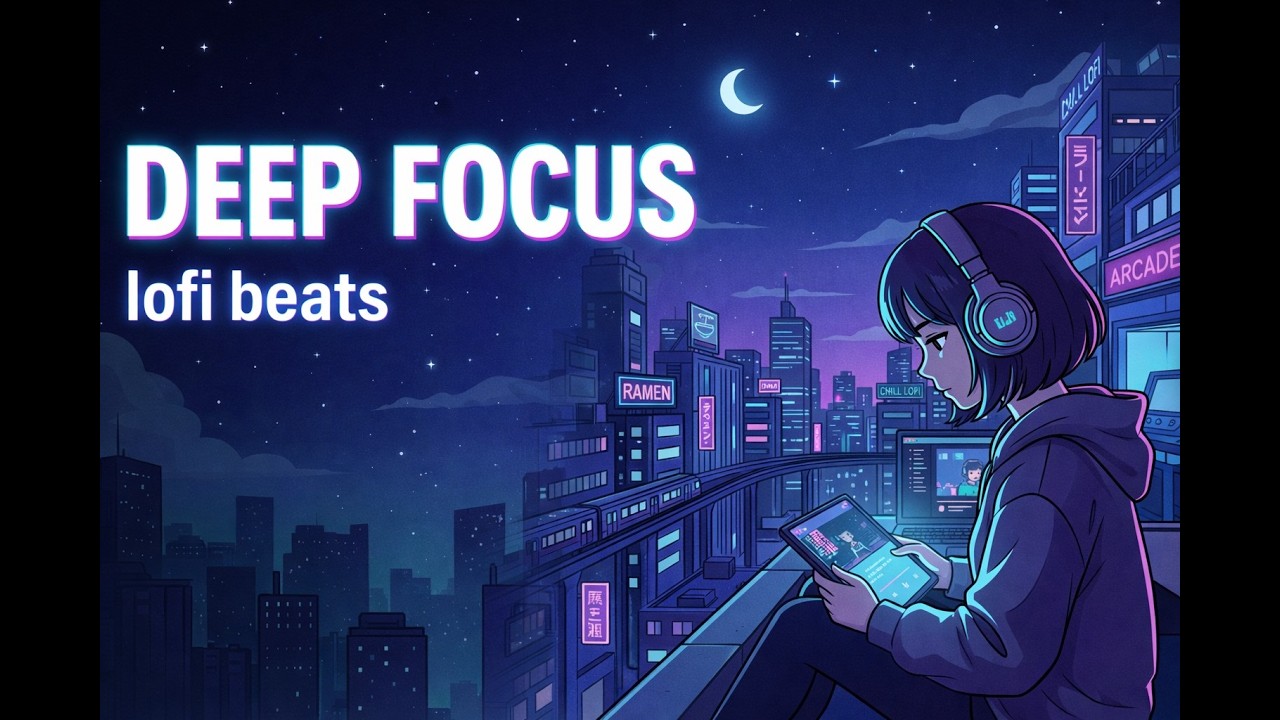Midnight Lofi Beats – Deep Focus Study Music for Night Productivity