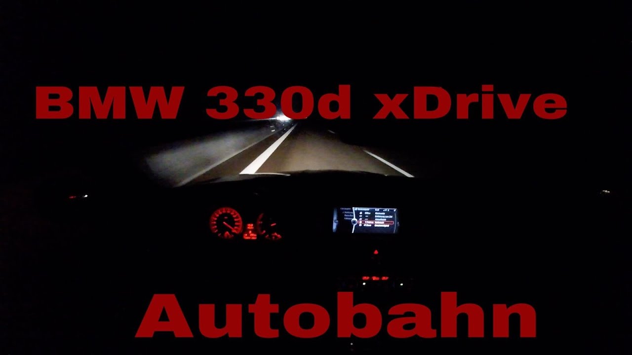 Bmw 330d xDrive Touring (245hp)   / FAST DRIVE ON AUTOBAHN (A8) /