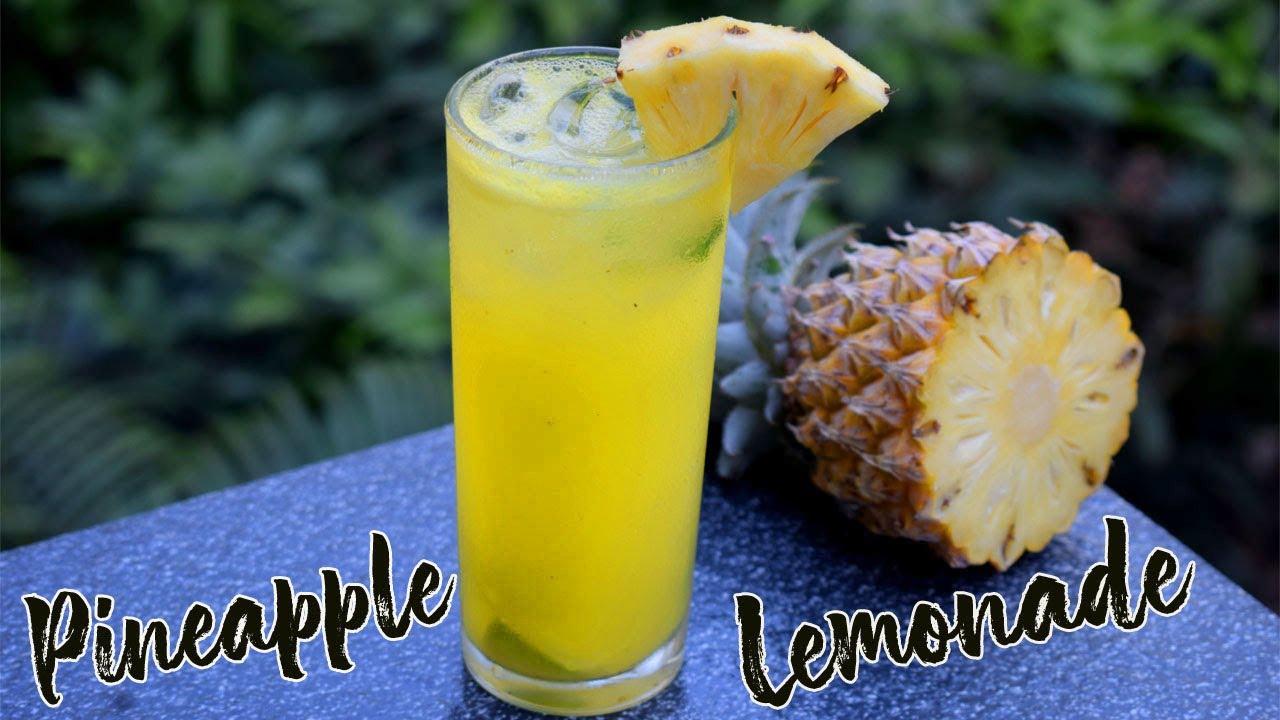 Pineapple Lemonade recipe I Pineapple Mojito I Pineapple Lemonade punch I Easy welcome drink