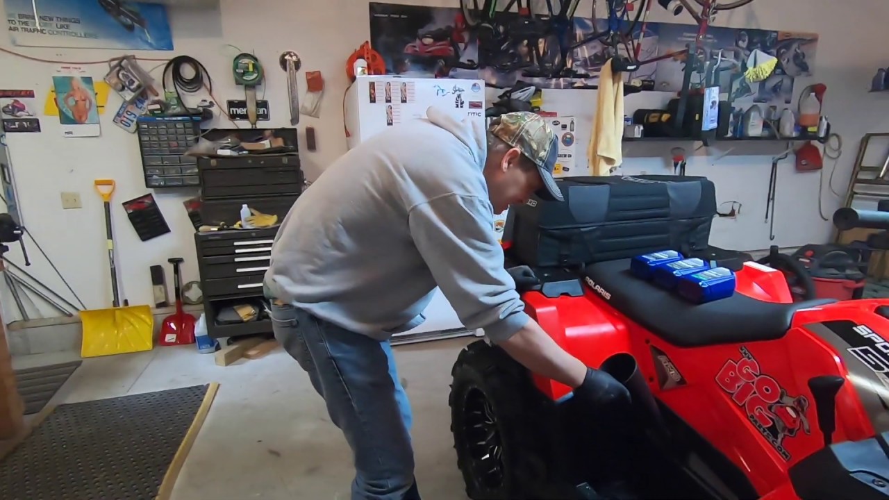 Замена жидкости Polaris Sportsman 570