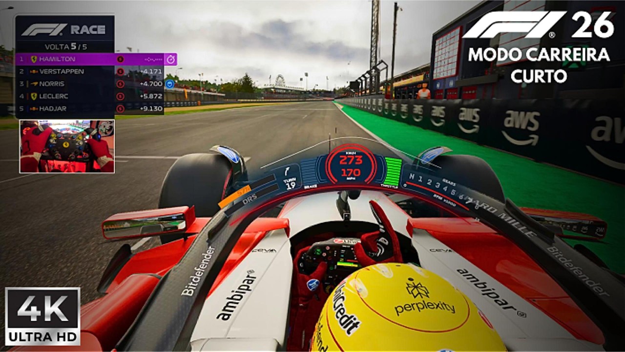 F1 26 MOD Carreira de Lewis Hamilton Ultra Realista 4K | Corrida 7 | PXN V12 Lite + Simjack UT
