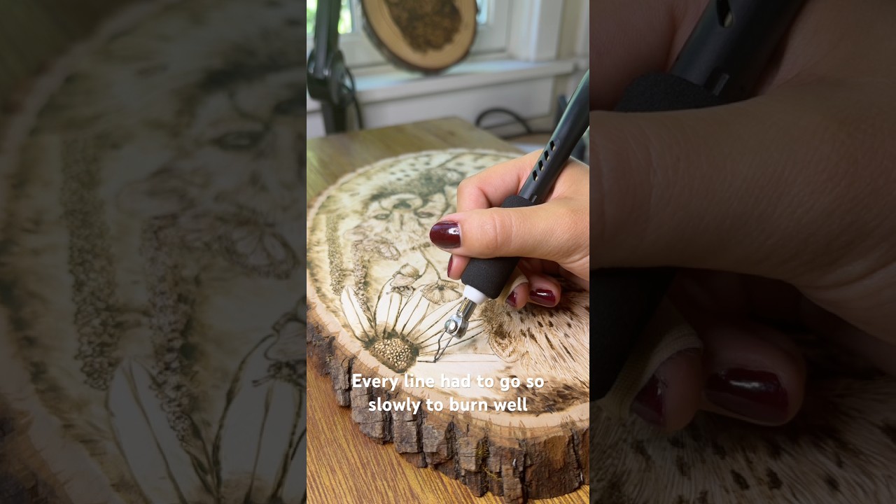 I started over&hellip; #art #cheetah #woodburning #pyrography #realism #startover #originalart