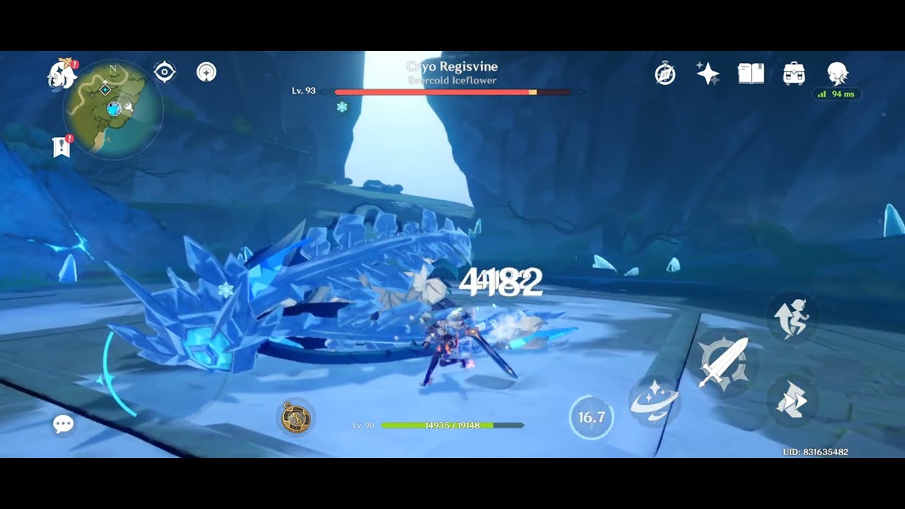 Solo Eula without buffs or anything. C0 r5 Skyrider Greatsword