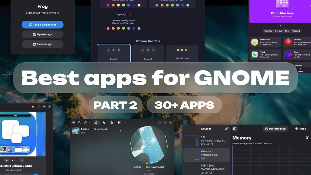 30+ лучших приложений GNOME (Linux) | Часть 2 | Основные приложения Linux