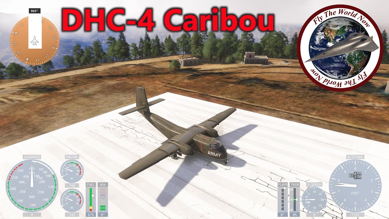 Scary Airport VNTJ-VQPR(Scary), De Havilland DHC-4 Caribou. MSFS2024.