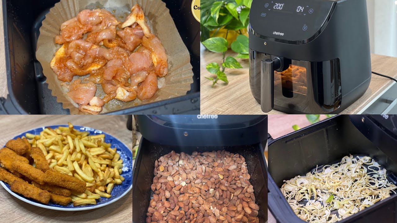 CHEFREE AF500 Friteuse sans Huile فرحت بالار فراير  الجديدة و جربتها معاكم تشيح حتى الخضرة و الغلة