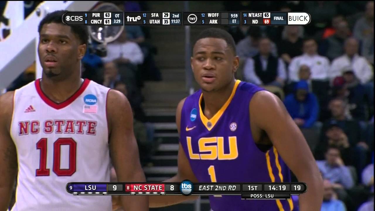 2015.03.19 LSU Tigers vs NC State Wolfpack Basketball