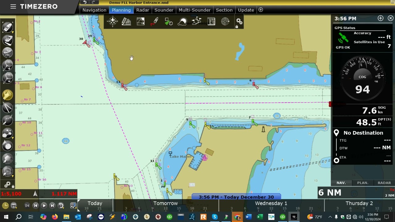 Adjusting Route Safety Settings in TimeZero Professional ⚓