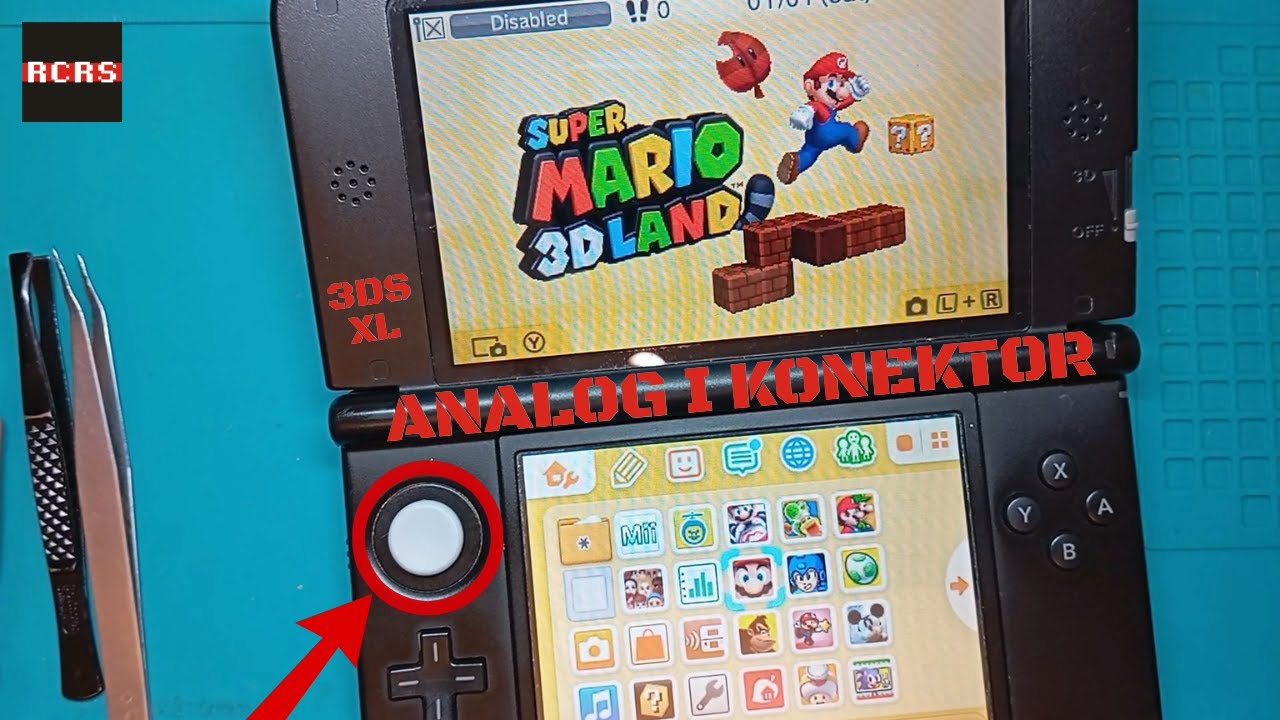 3DSXL - Zamjena analoga i analog konektora