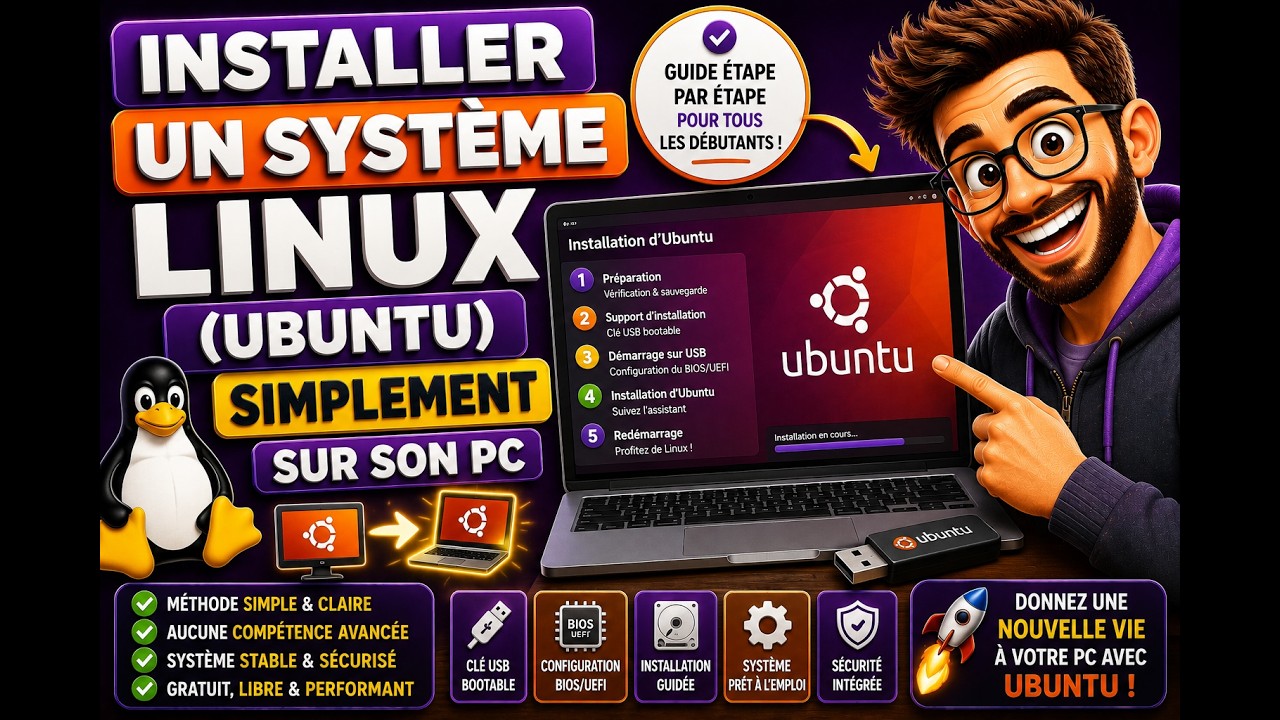 Installer un système Linux (Ubuntu) simplement sur son PC