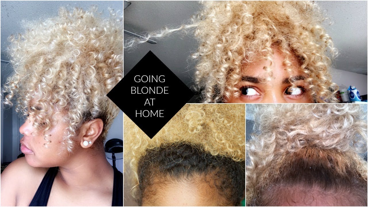 HOW I BLEACH MY NATURAL HAIR AT HOME | #MIASMANE