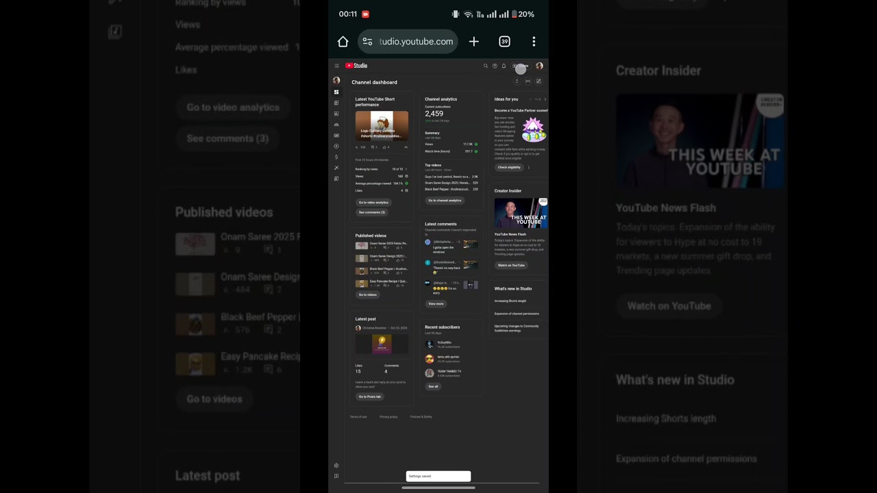 Youtube Hype Option not visible | What to do next? 