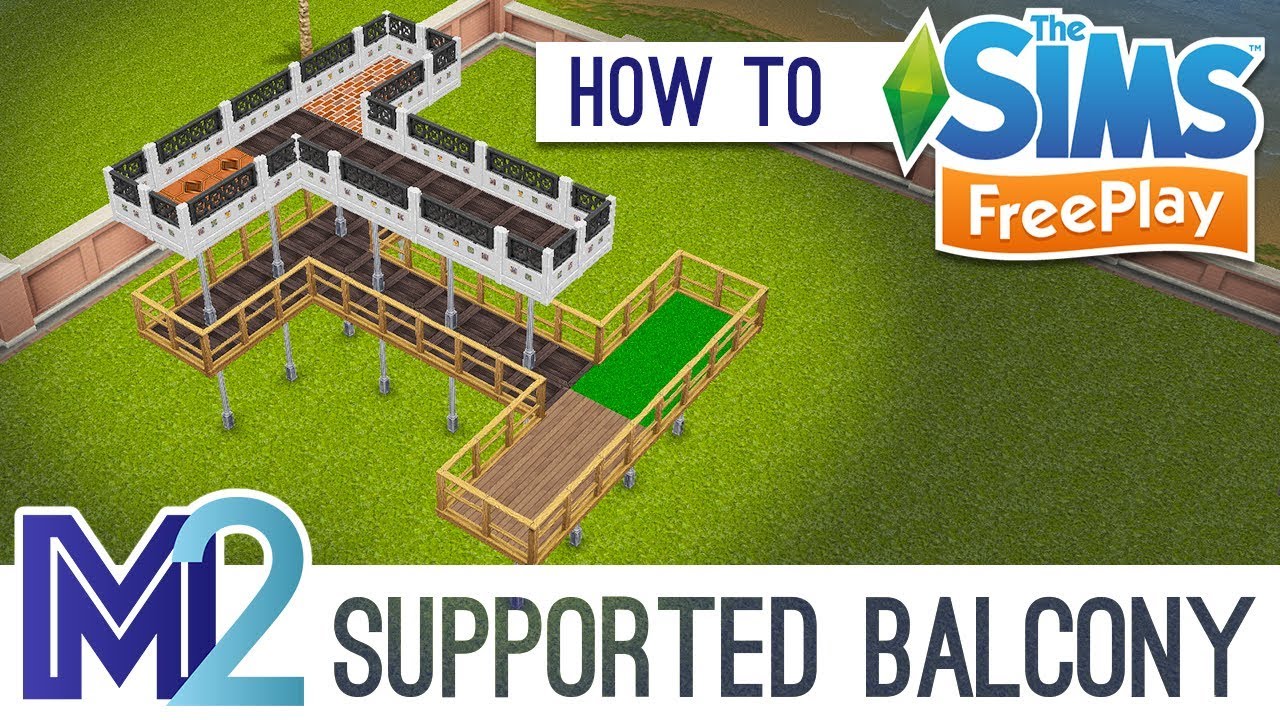 Sims FreePlay - Support Post Balconies (Tutorial)
