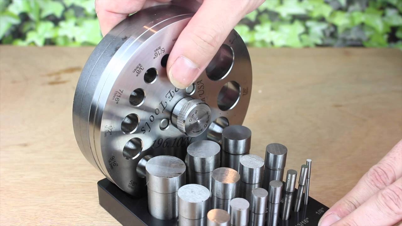 Disc Cutter Kit by Pepetools #196.10A 14 Cutting Punches - Made In USA