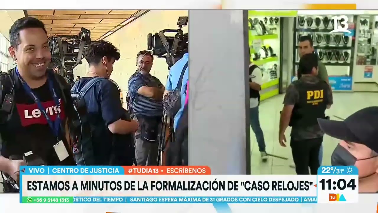 Hoy es la formalización del “Caso Relojes”. Tu Día, Canal 13.