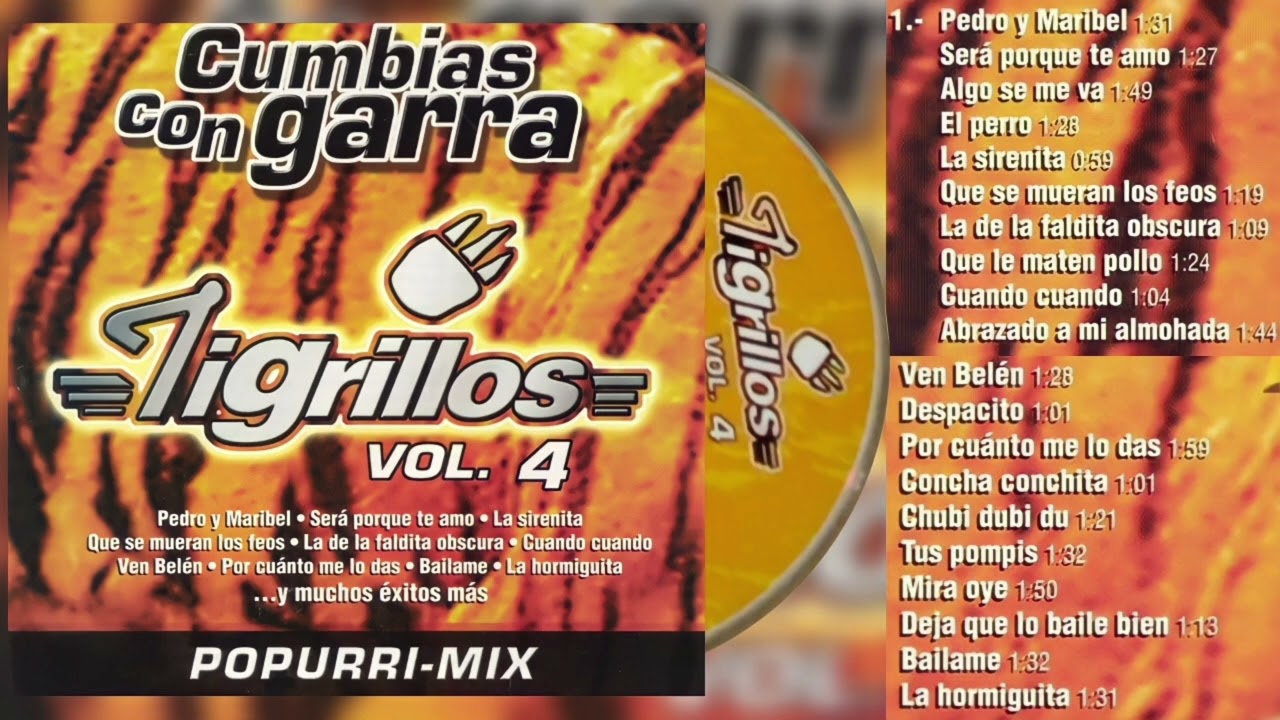 💖Tigrillos - Cumbias Con Garra/ Popurri Mix Vol. 4 (2002)💖