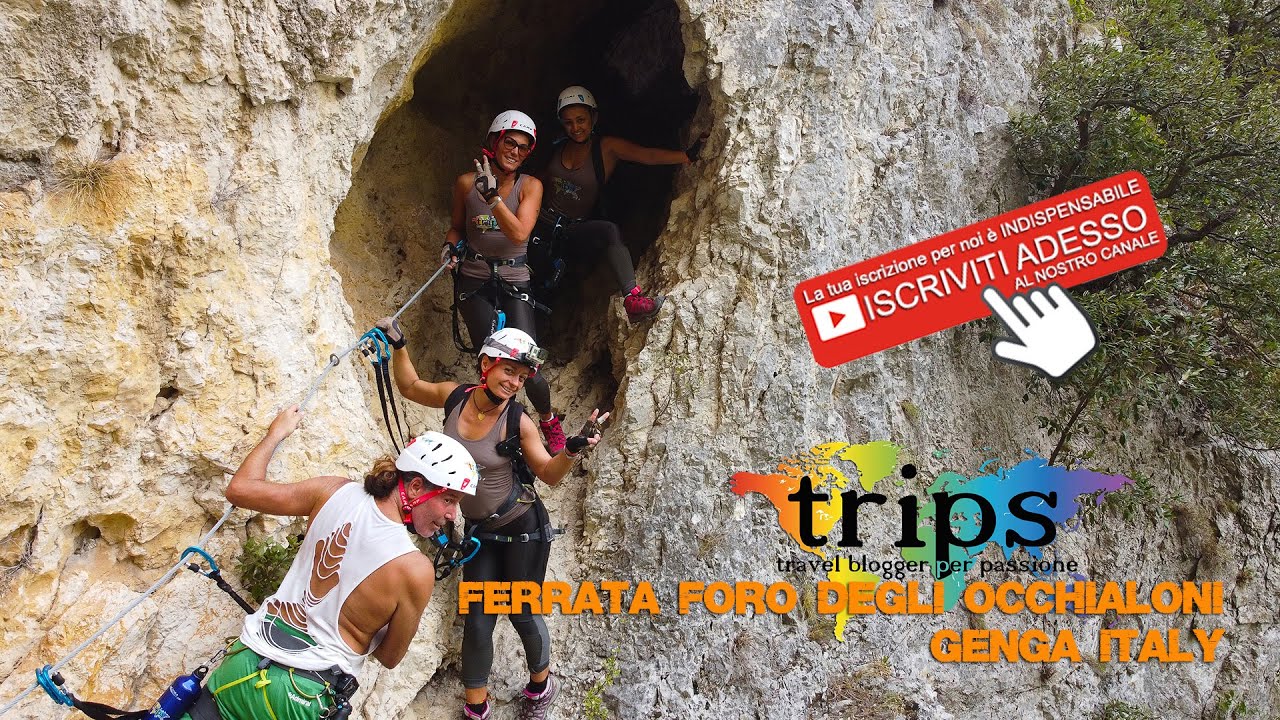 Ferrata Foro degli Occhialoni Genga Ancona Italy