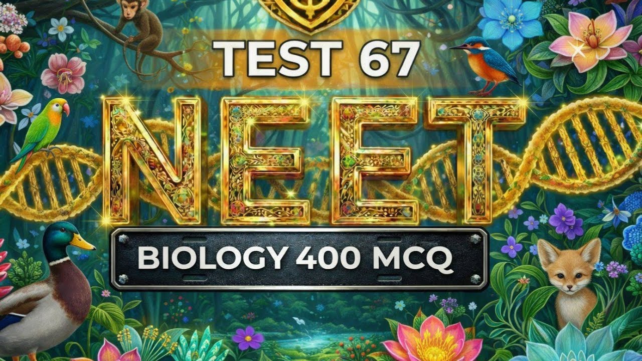 Test 67 Most Expected  400  MCQ Question For Neet    2026 BIOLOGY BEST  MCQ NEET