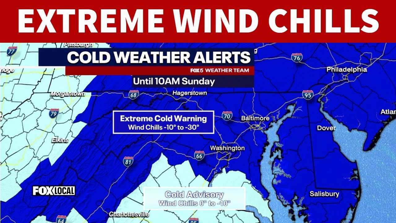 DC weather: Subzero wind chills Saturday into Sunday