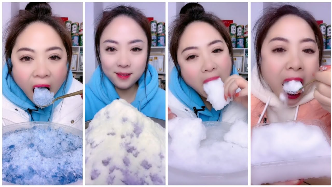 ❄️ICE EATING LOUD SQUEAKY ASMR (Only Big Squeaky Bites)❄️❄️