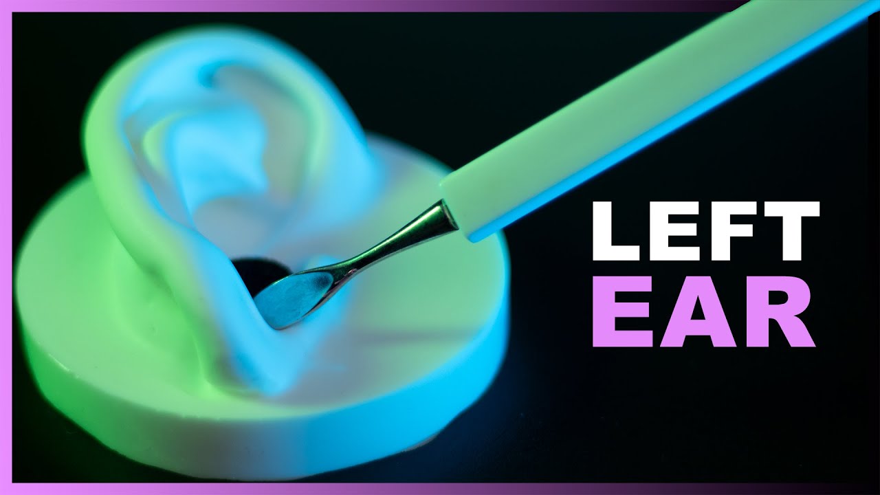 ASMR Rough Left Cleaning Right Ear Only (No Talking)
