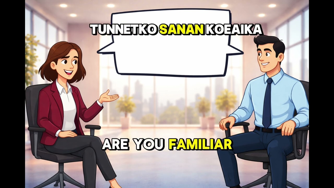 Job interview in Finnish 🇫🇮 for Beginners 