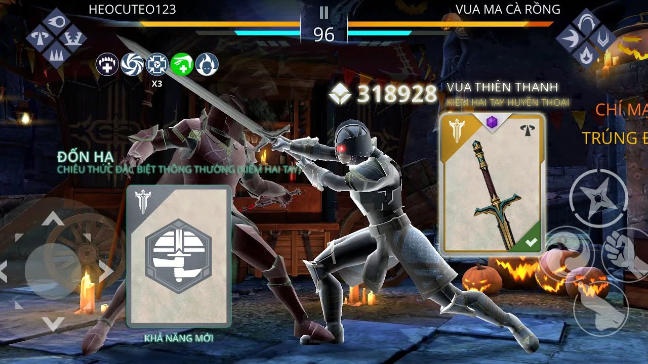 Shadow Fight 3: New Special Move & Legendary Two-Handed Sword - Creepy Party Event