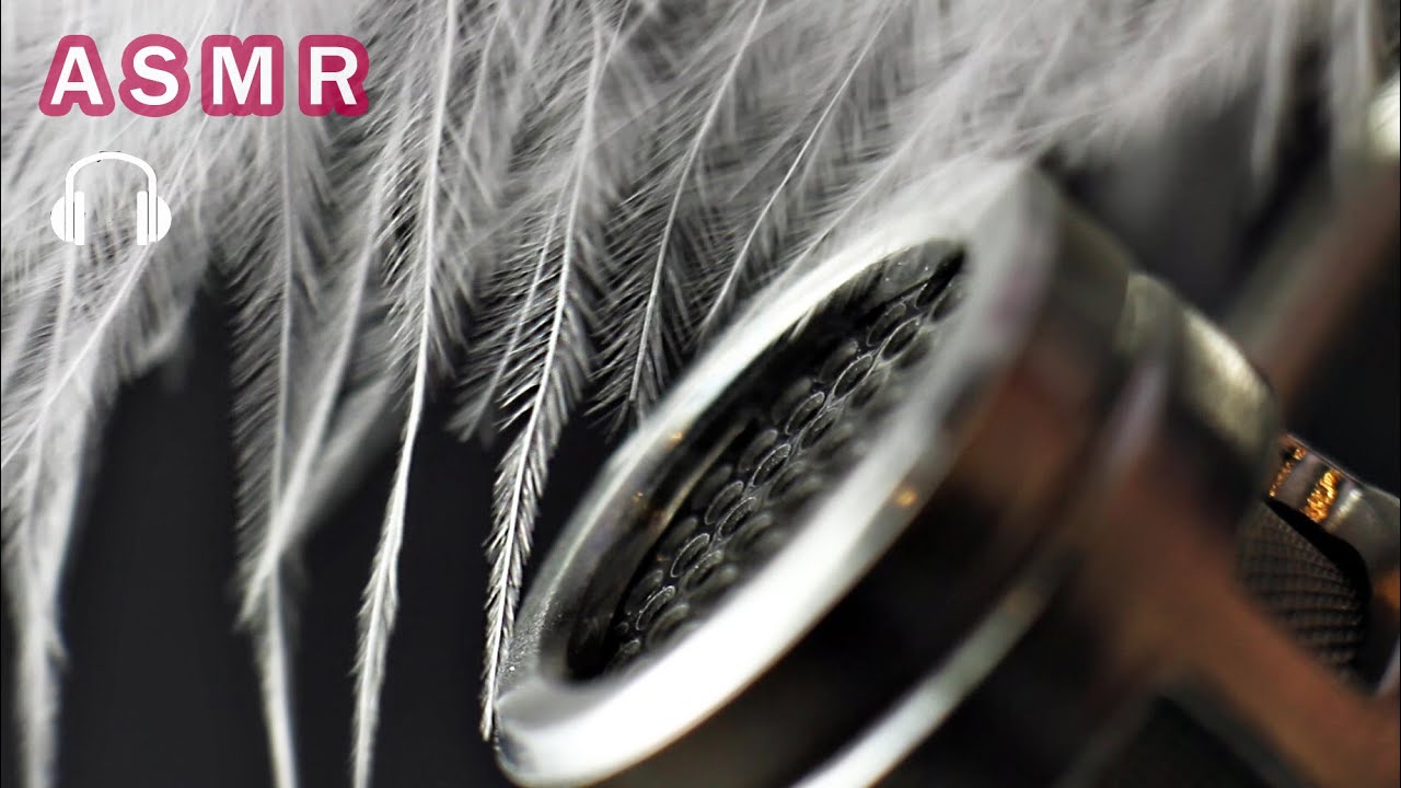 ASMR Tingly Feather Brushing sounds to help you Relax Sleep and Study satisfying