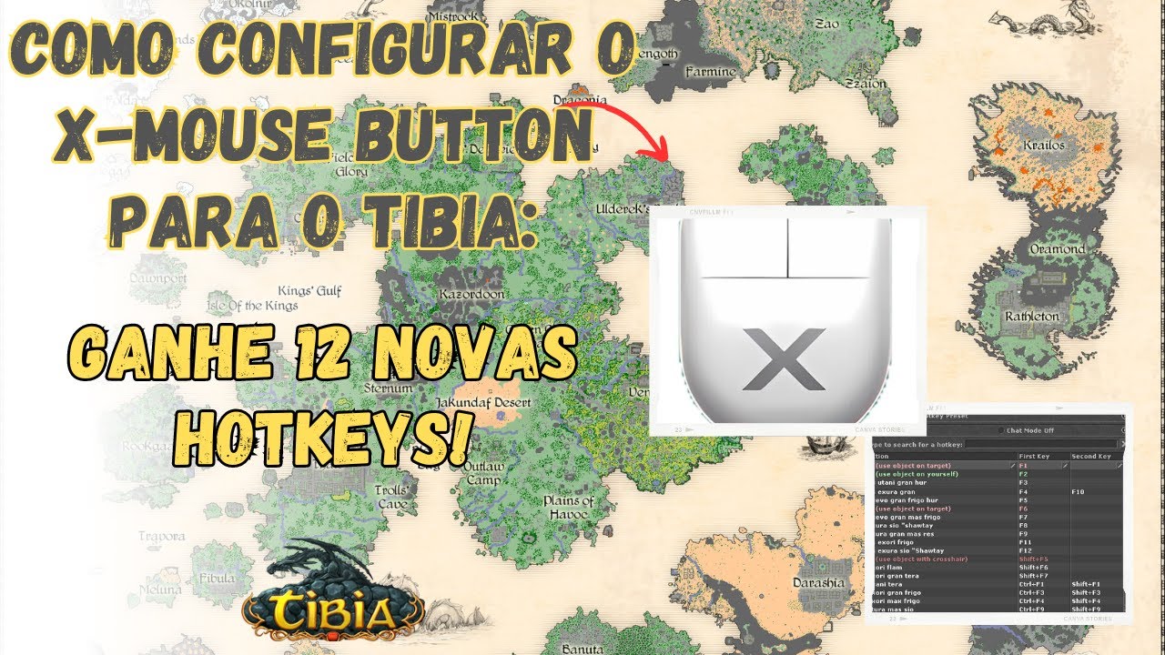 TIBIA - COMO CONFIGURAR O X-MOUSE BUTTON