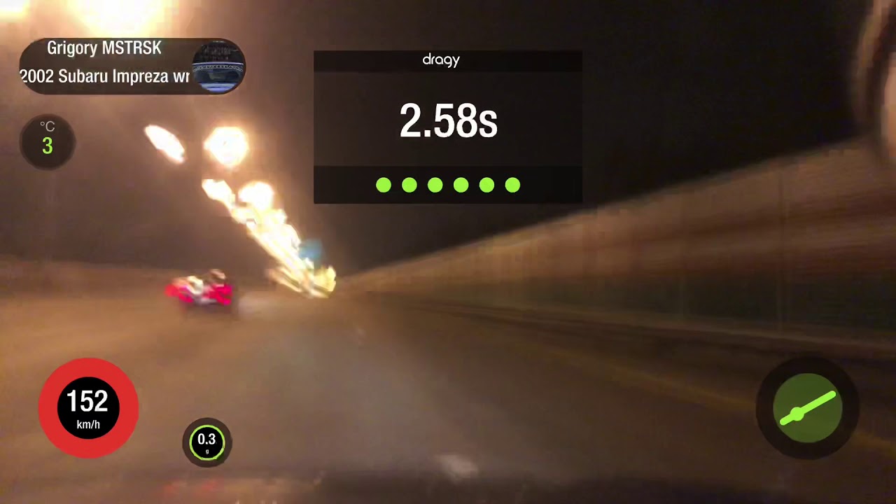 100-200 test Subaru Impreza WRX '02 s300sxe 72mm turbo
