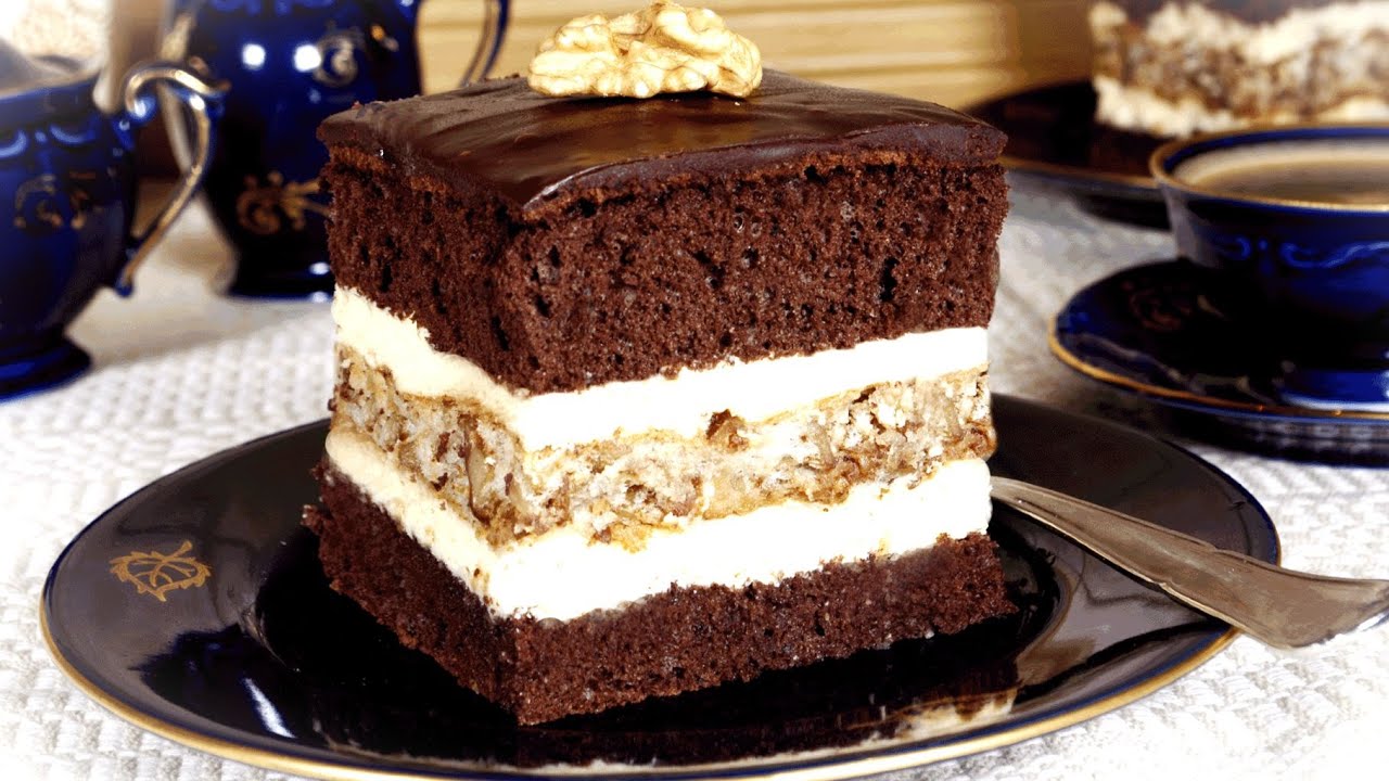 Cudowna pyszna Marysieńka 👌 zniewalający smak orzechowej bezy i czekoladowego biszkoptu