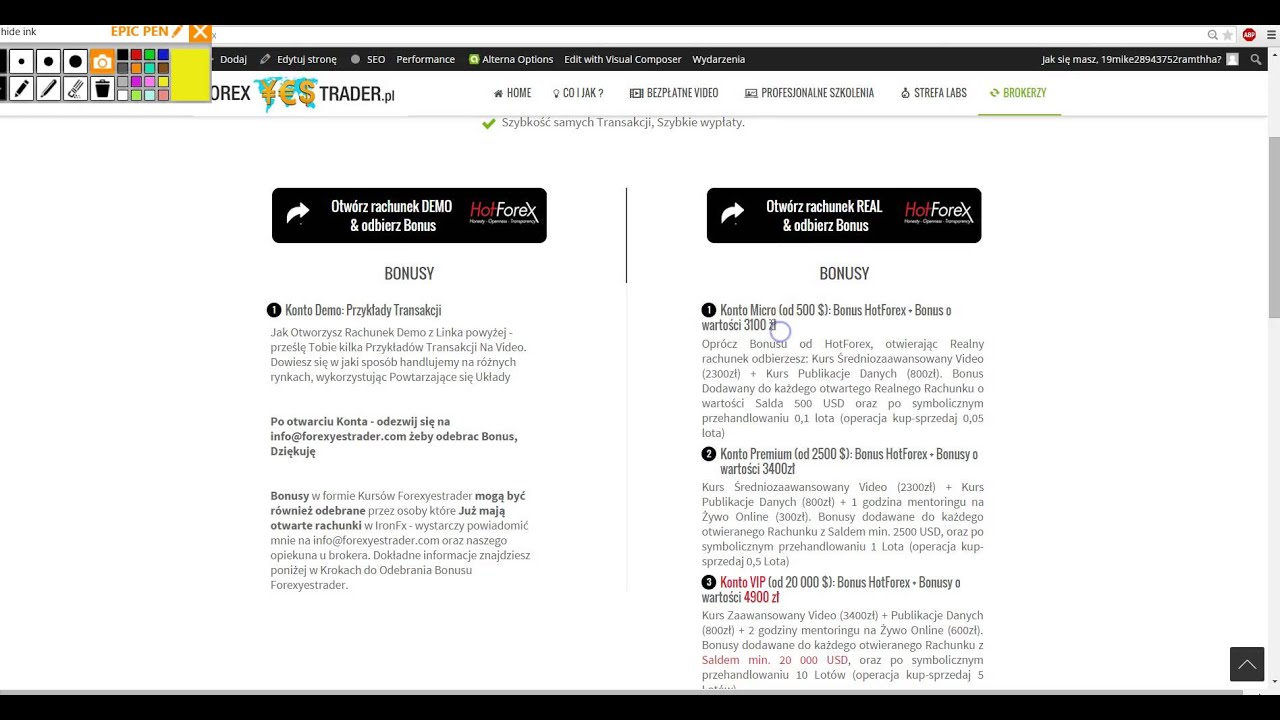 Otwarcie Konta w HotForex i Bonusy- www.forexyestrader.com