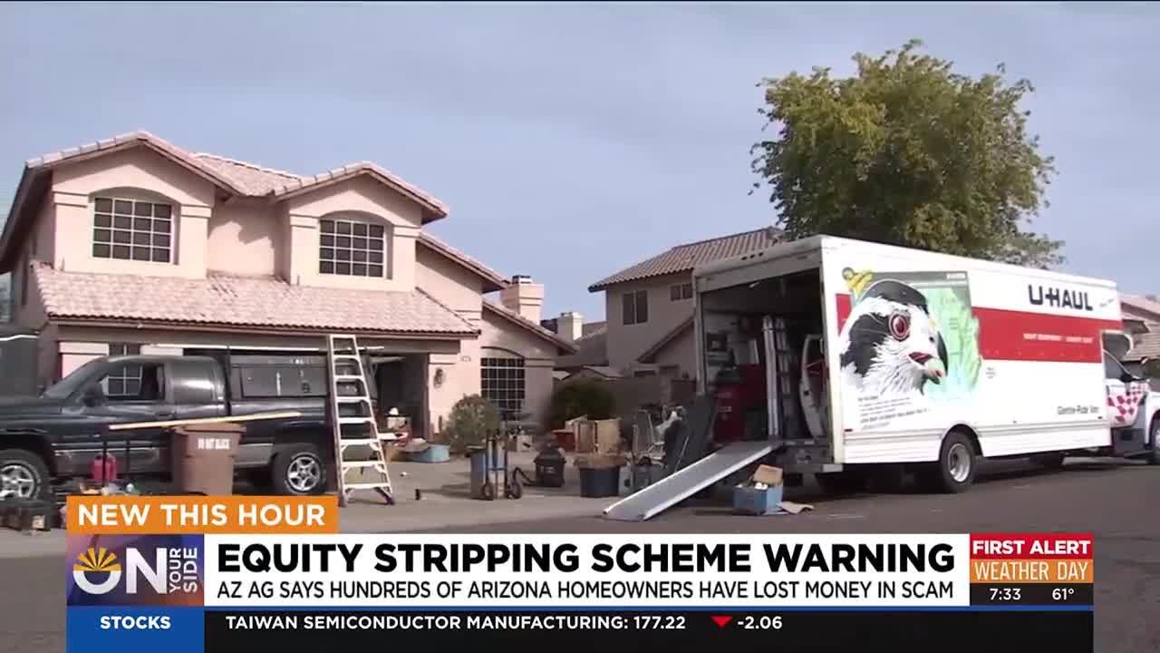 Arizona attorney general warns of equity stripping scam