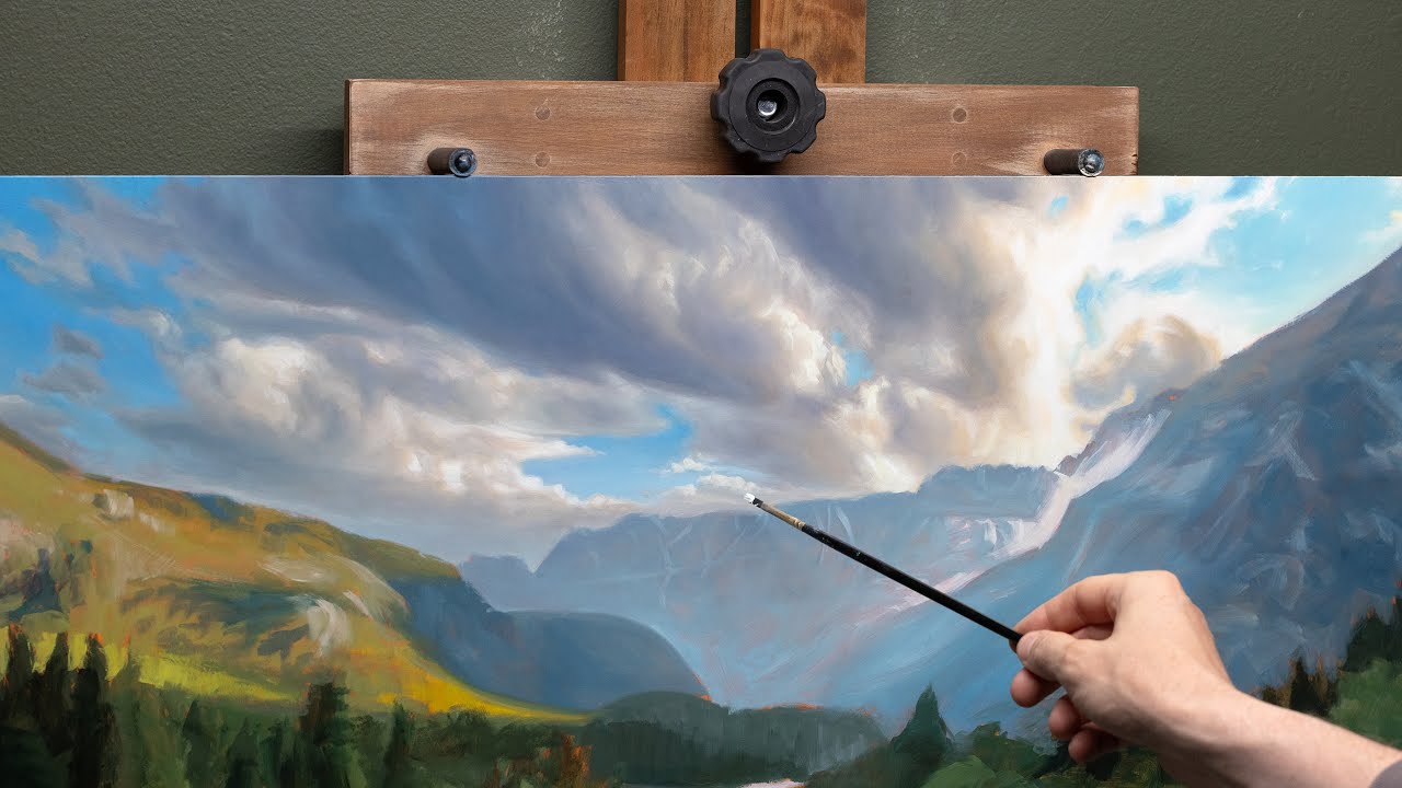 Oil Painting Soft, Realistic Clouds - Full Process